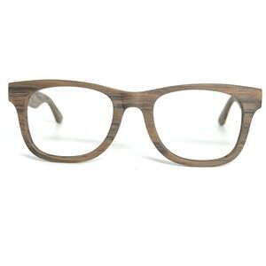Zenni Optical Wood Texture Square Eyeglasses Frames Brown 4447432 22070